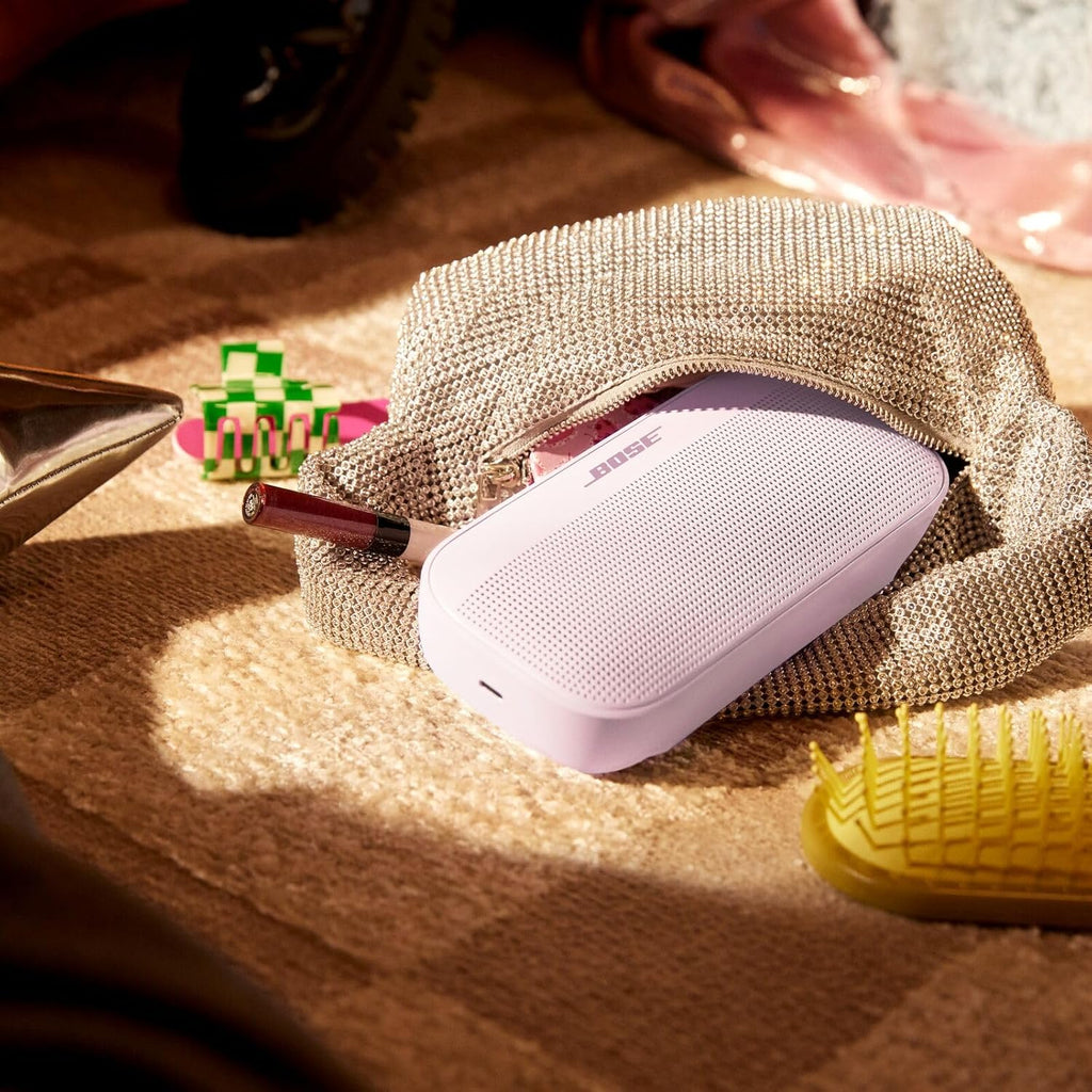 Bose SoundLink Flex Portable Bluetooth Speaker (2nd Gen), Small Portable Wireless Outdoor Speaker with Hi-Fi Audio, Up to 12 Hours Battery Life, Waterproof and Dustproof, Petal Pink - Limited Edtion