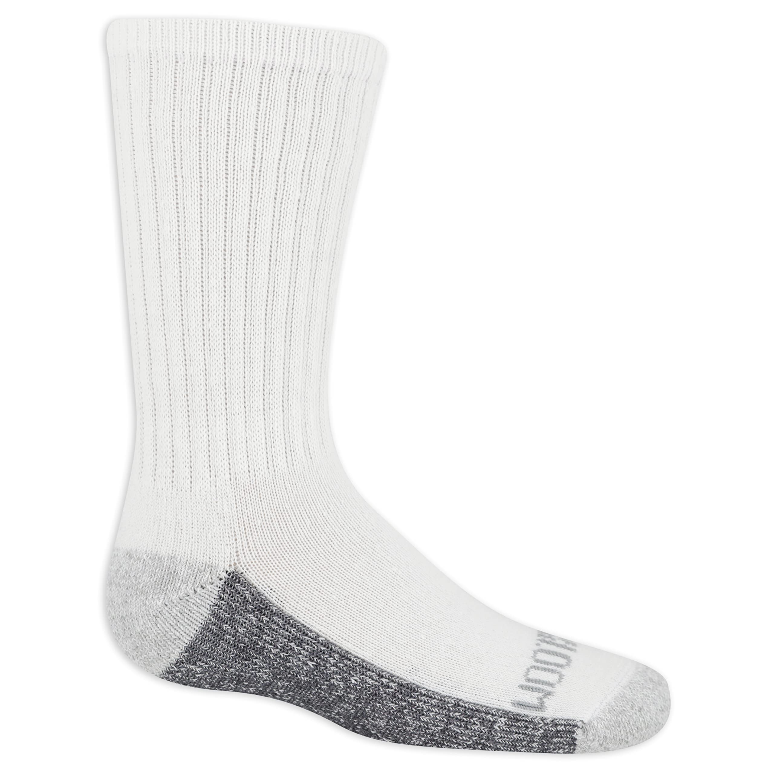 Fruit of the Loom Boys' Dual Defense Crew Socks (10 Pack)