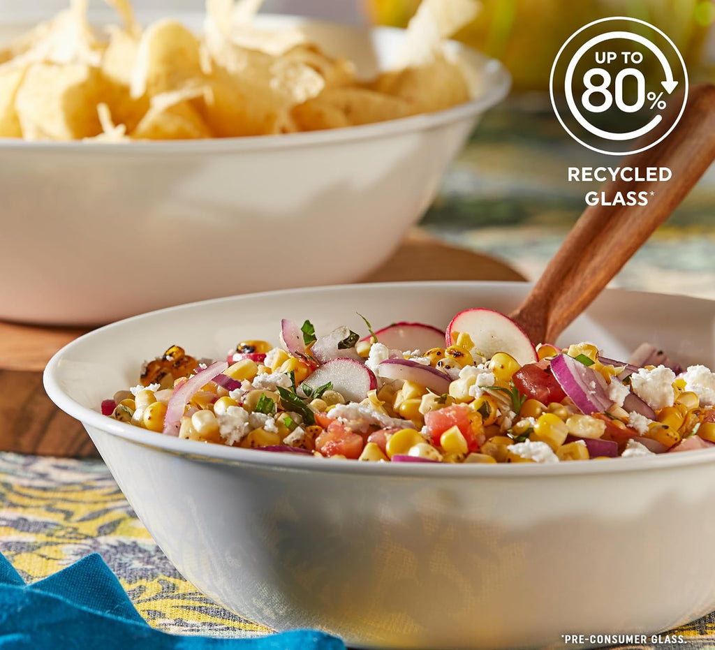 Corelle Winter Frost White, Lunch Plate Set, 6 Piece, 21.6cm