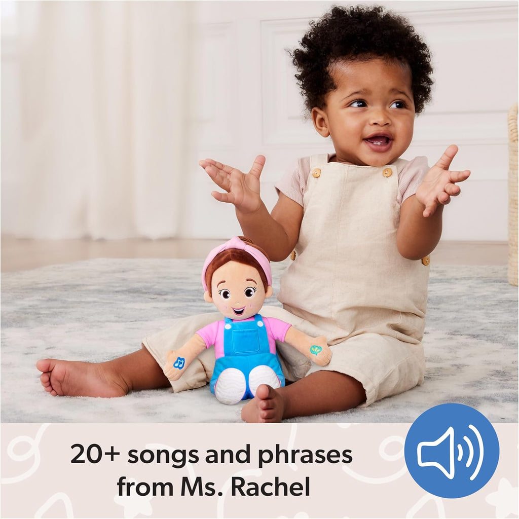 MS RACHEL Interactive Speak & Sing Doll, 6 Months+, Electronic Learning Toy, Touch-Activated, Speech Development, 35cm Height, 392g