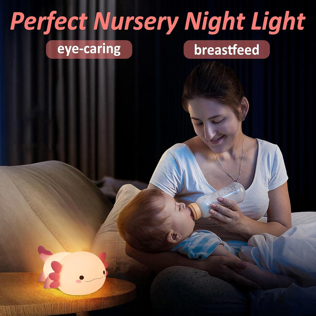 FULLOSUN Capybara Night Light, Cute Animal Soft Silicone LED Touch Lamp with Dimmable and Timer, Portable Rechargeable Toddler Bedroom Bedside Table Decor, Birthday Xmas Gifts for Kid Baby Boy Girl