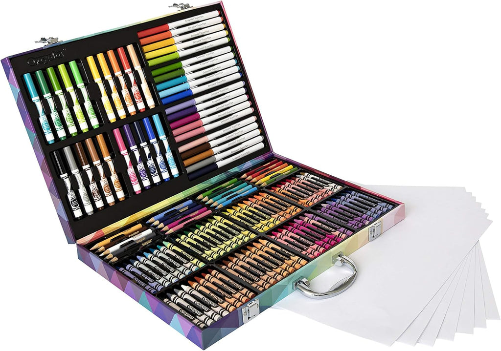 CRAYOLA 04 1999 Inspiration Art Case: 140 Pieces, Deluxe Set with Crayons, Pencils, Markers and Paper in a Portable Storage Case, Great Boys and Girls, Our Art & Craft Colouring Set