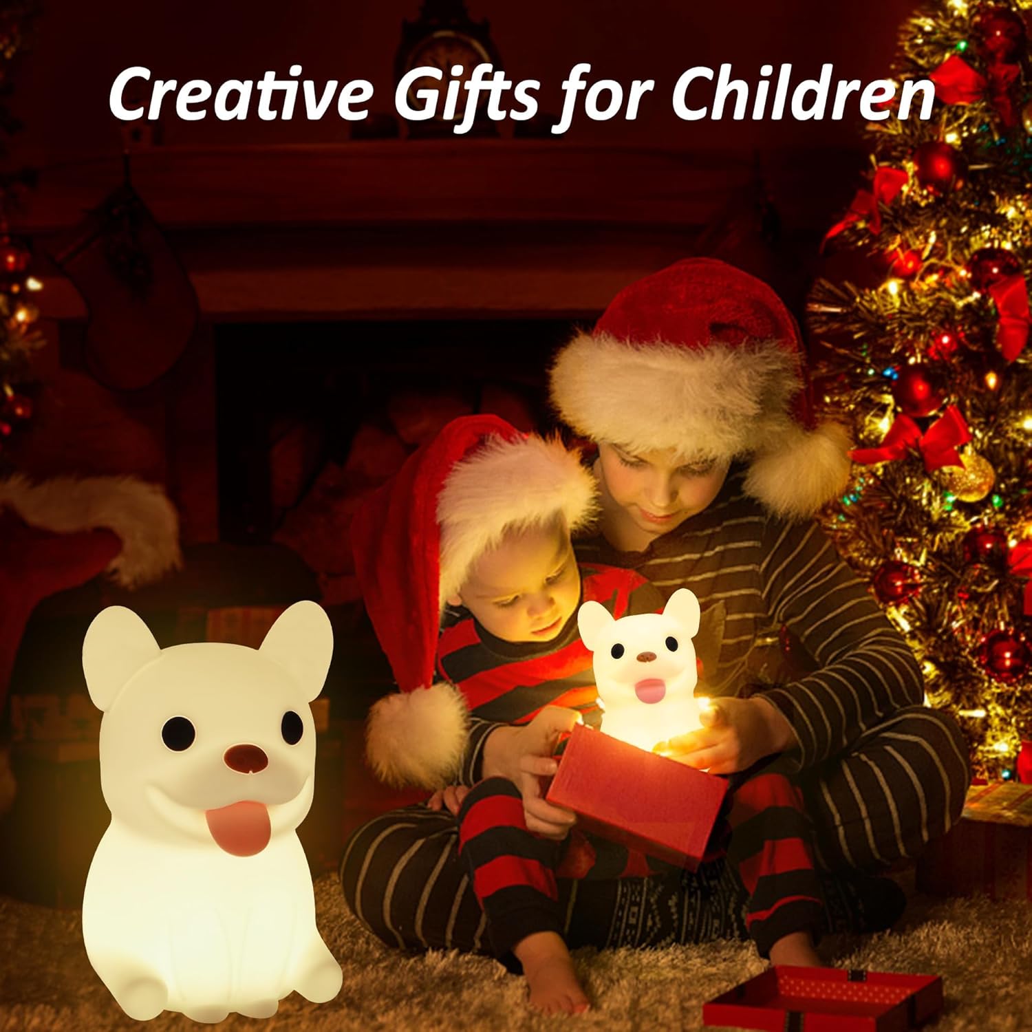 FULLOSUN Capybara Night Light, Cute Animal Soft Silicone LED Touch Lamp with Dimmable and Timer, Portable Rechargeable Toddler Bedroom Bedside Table Decor, Birthday Xmas Gifts for Kid Baby Boy Girl