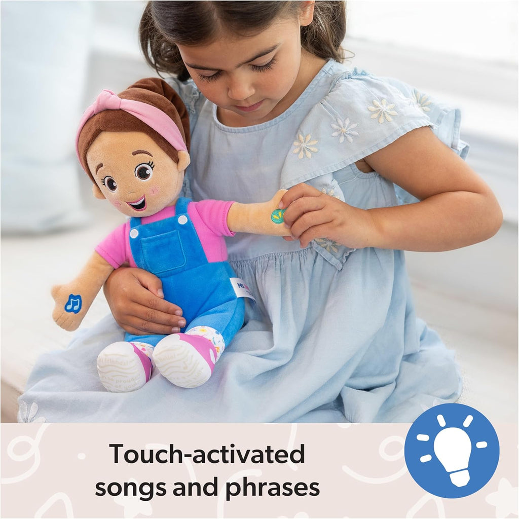 MS RACHEL Interactive Speak & Sing Doll, 6 Months+, Electronic Learning Toy, Touch-Activated, Speech Development, 35cm Height, 392g