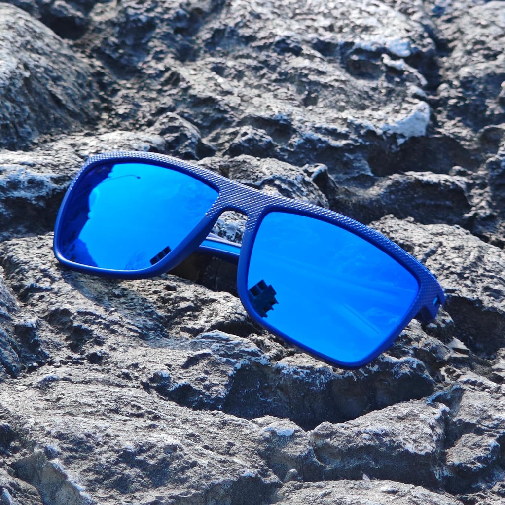 ZENOTTIC Polarized Sunglasses for Men Lightweight TR90 Frame UV400 Protection Square Sun Glasses