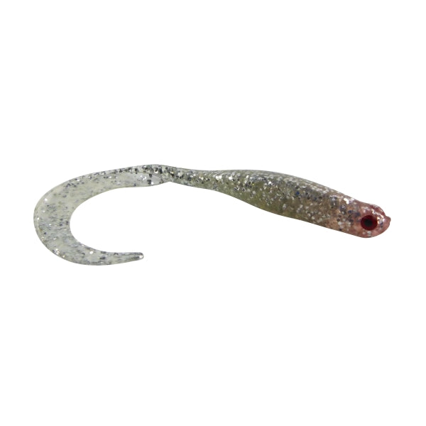 Swimerz 100 mm VTail Soft Plastic Lure, Silver Glitter, 5 pack-0