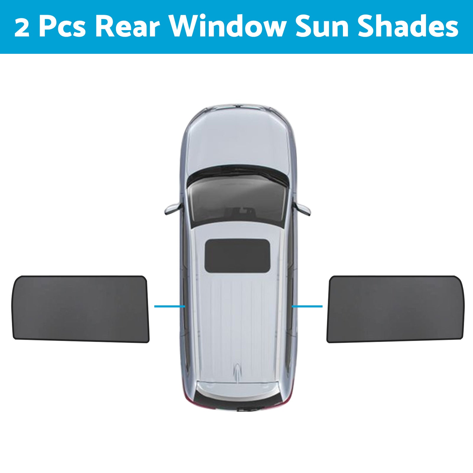 Front & Rear Port Window Magnetic Sun Shade Suitable For Kia Carnival KA4 2020-2023-4