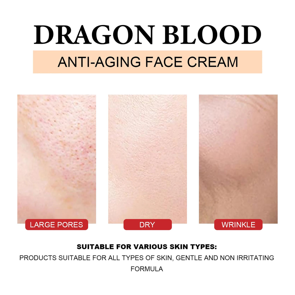 Dragon Blood Moisturizing Cream Reduce Fine Lines Minimize Pores Even Skin Tone.