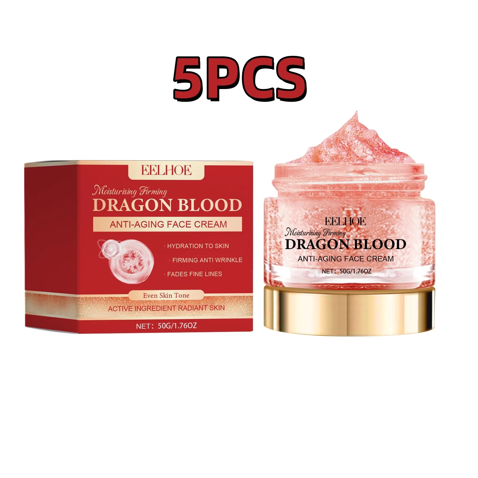 Dragon Blood Moisturizing Cream Reduce Fine Lines Minimize Pores Even Skin Tone.