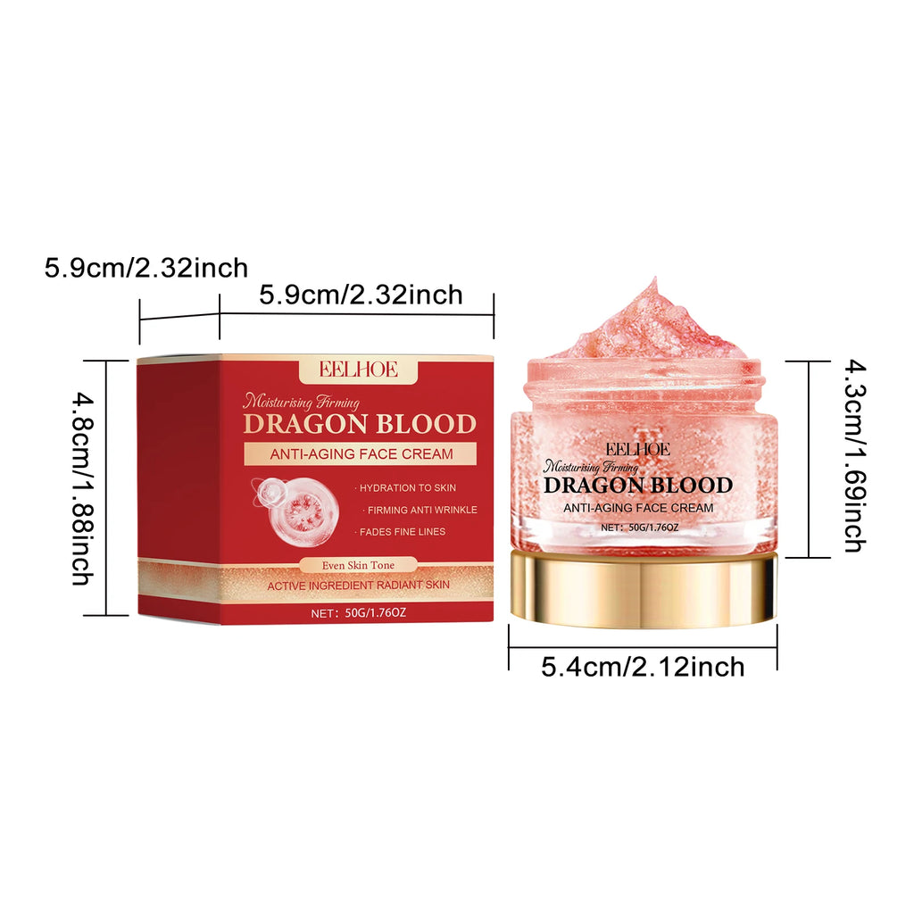 Dragon Blood Moisturizing Cream Reduce Fine Lines Minimize Pores Even Skin Tone.