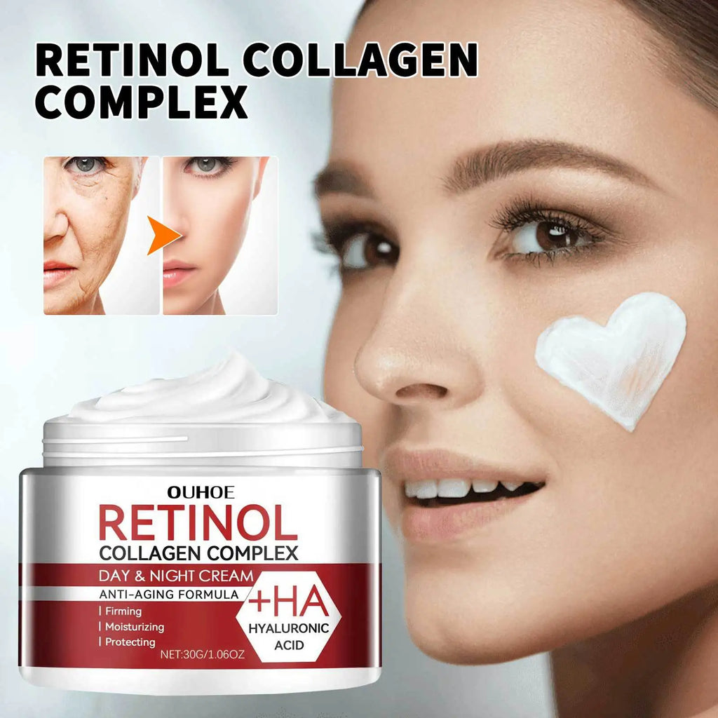 Retinol Moisture Cream Reduce Wrinkles Dark Under-Eye Circles.