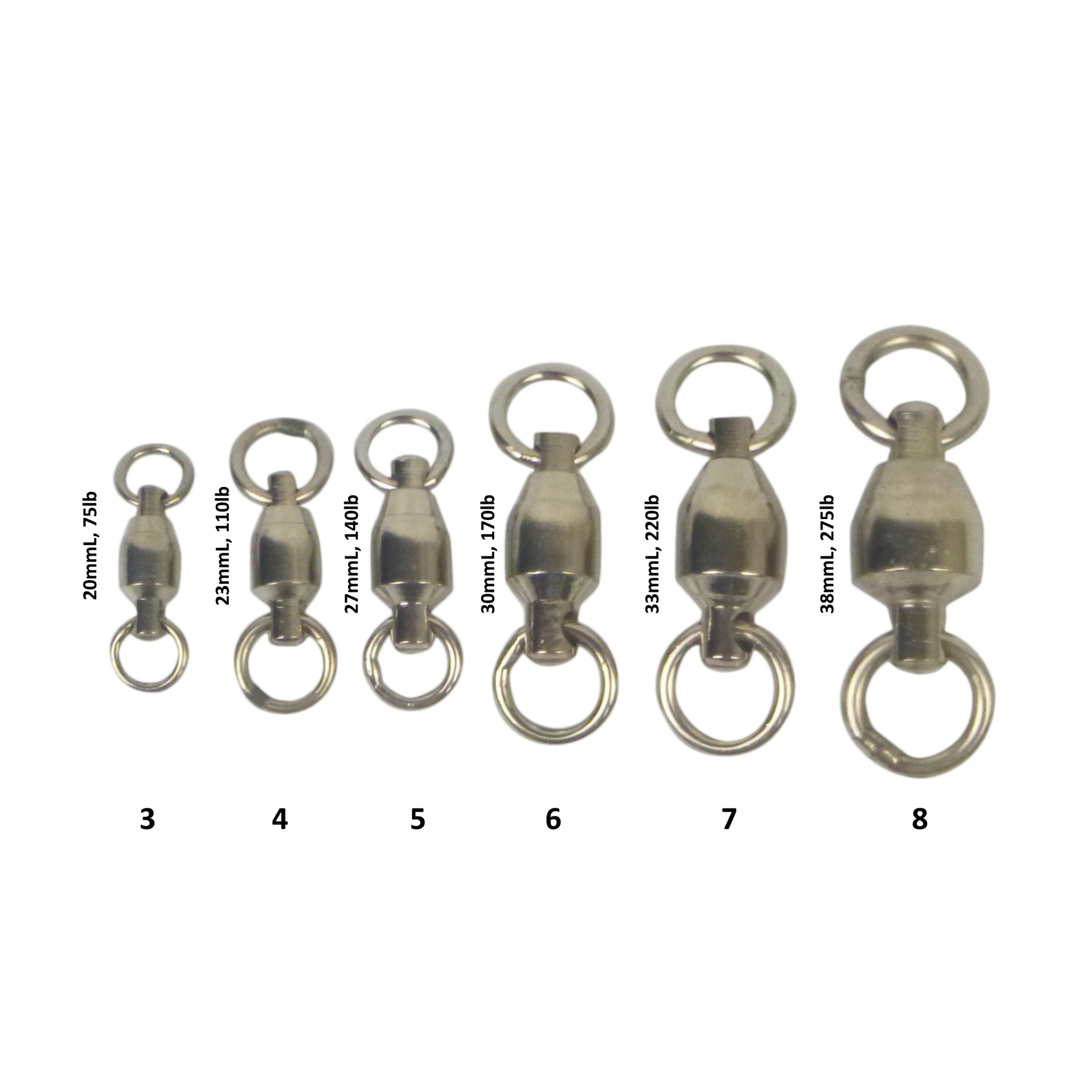 Swimerz Heavy Duty Ball Bearing Swivels, Size 7, 10 pack-1