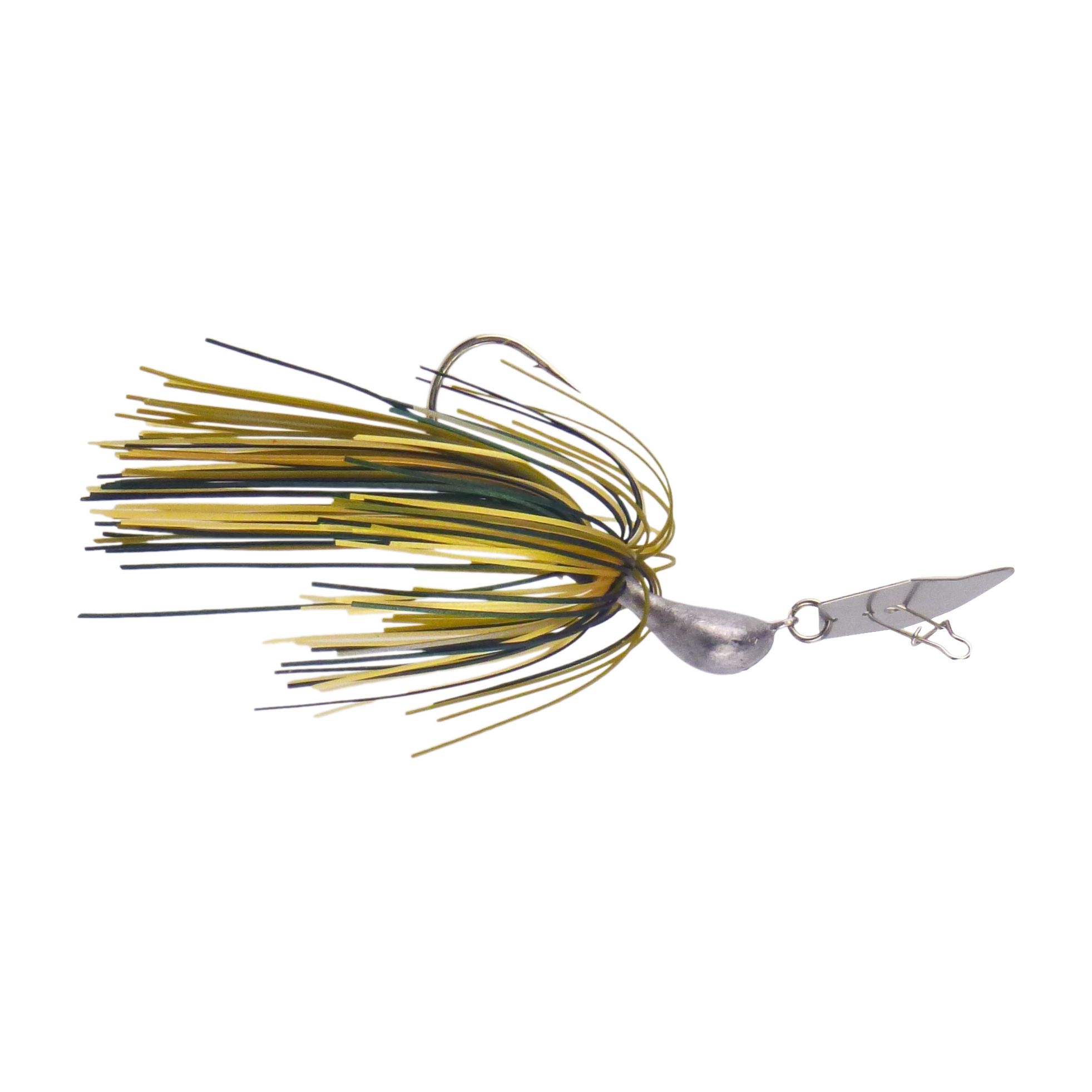Dekoi 7gm Bladed Swim Jig, Chatterbait, Camo Green, 2 pack-0