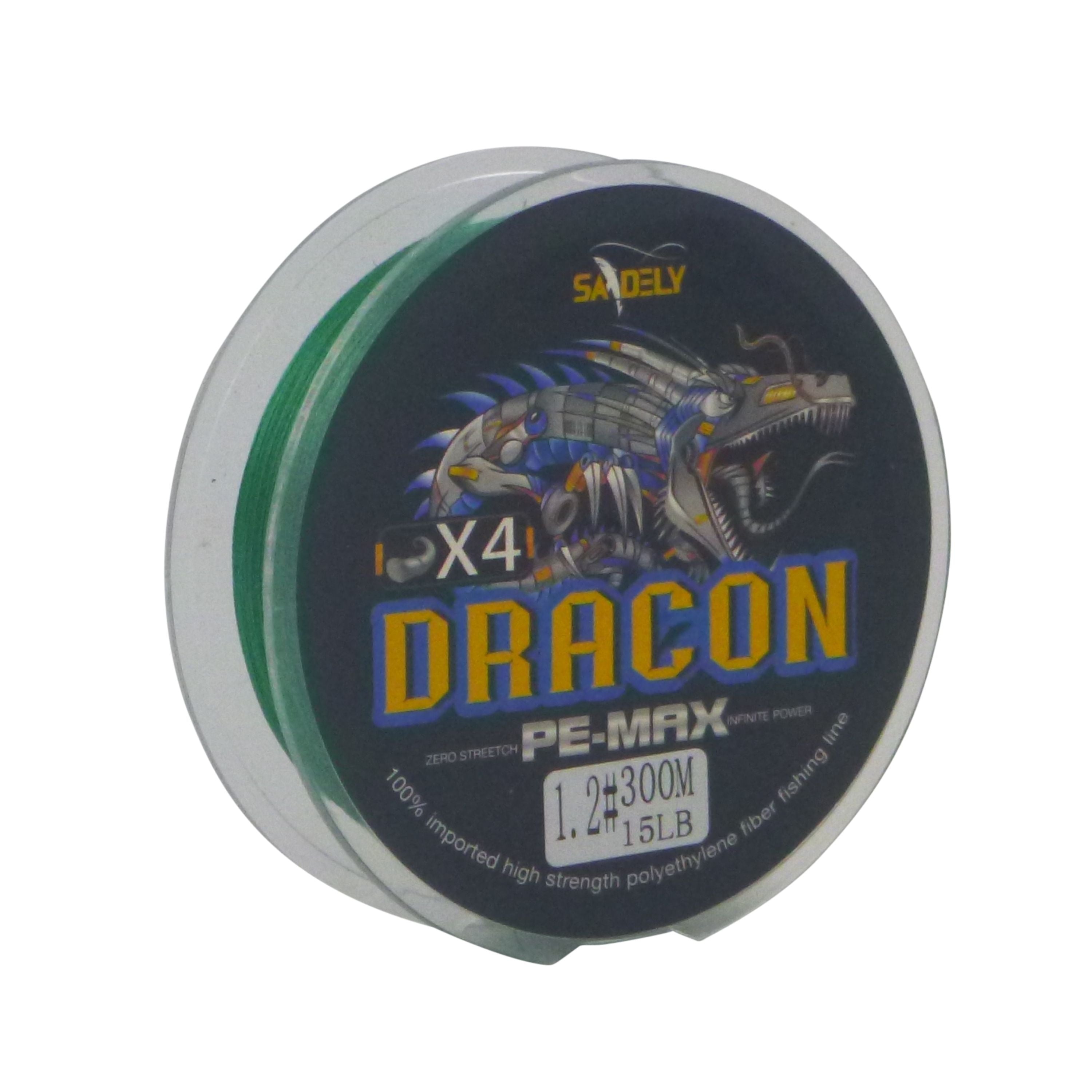 Samdely Dracon X4 Braid, Dark Green, #0.8, 10lb, 300Mtr-0