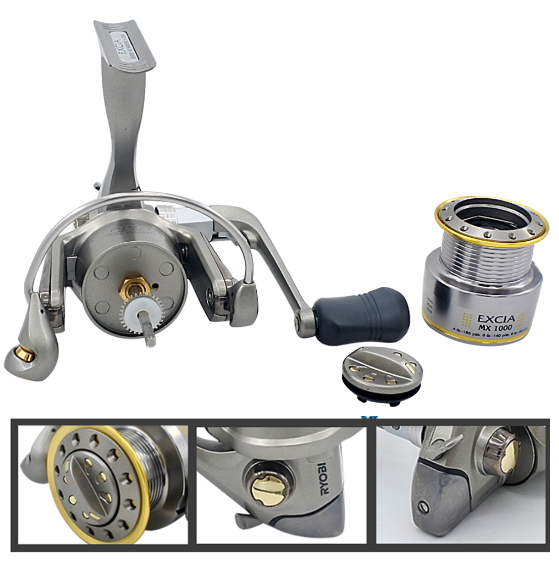 Ryobi Excia 3000 Spinning Reel, 4:9:1 Gear Ratio 8+1BB-2