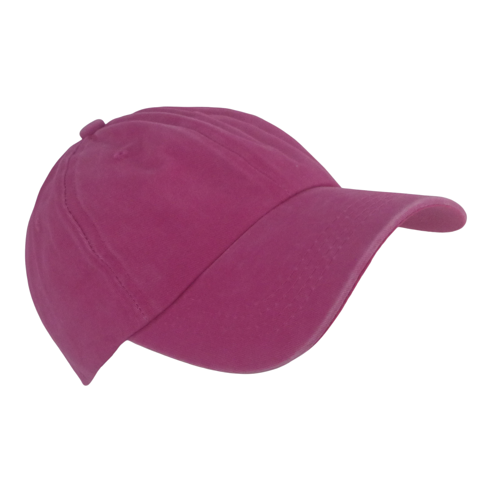BSTC 6-Panel Baseball Cap, Distressed Cotton, Hot Pink-0