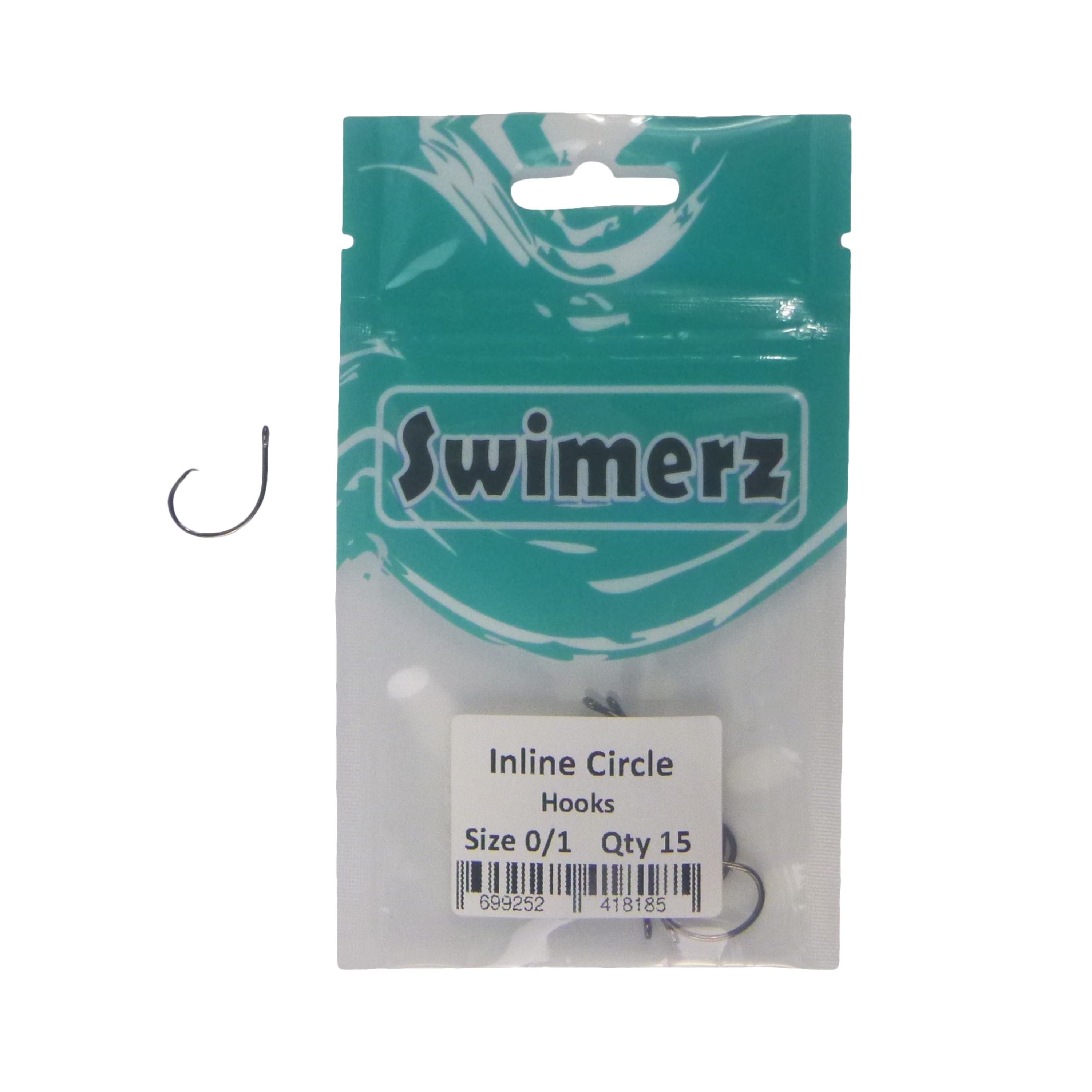 Swimerz 0/1 Inline Circle Hook 15 Pack-1