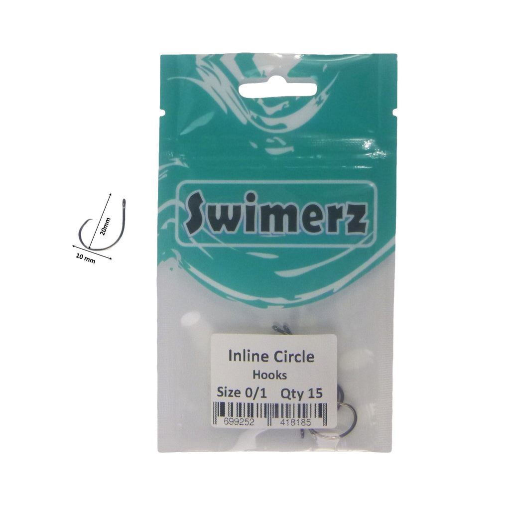 Swimerz 0/1 Inline Circle Hook 15 Pack-2
