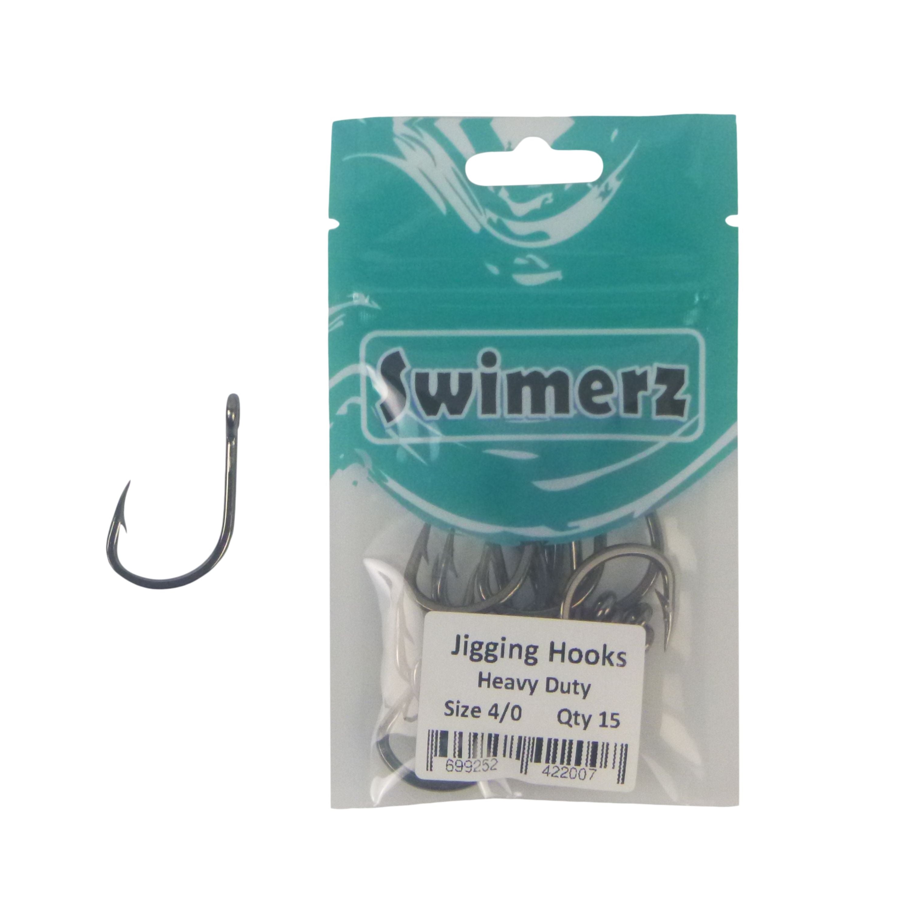 Swimerz 4/0 Heavy Duty Jigging Hooks 15 pack-1