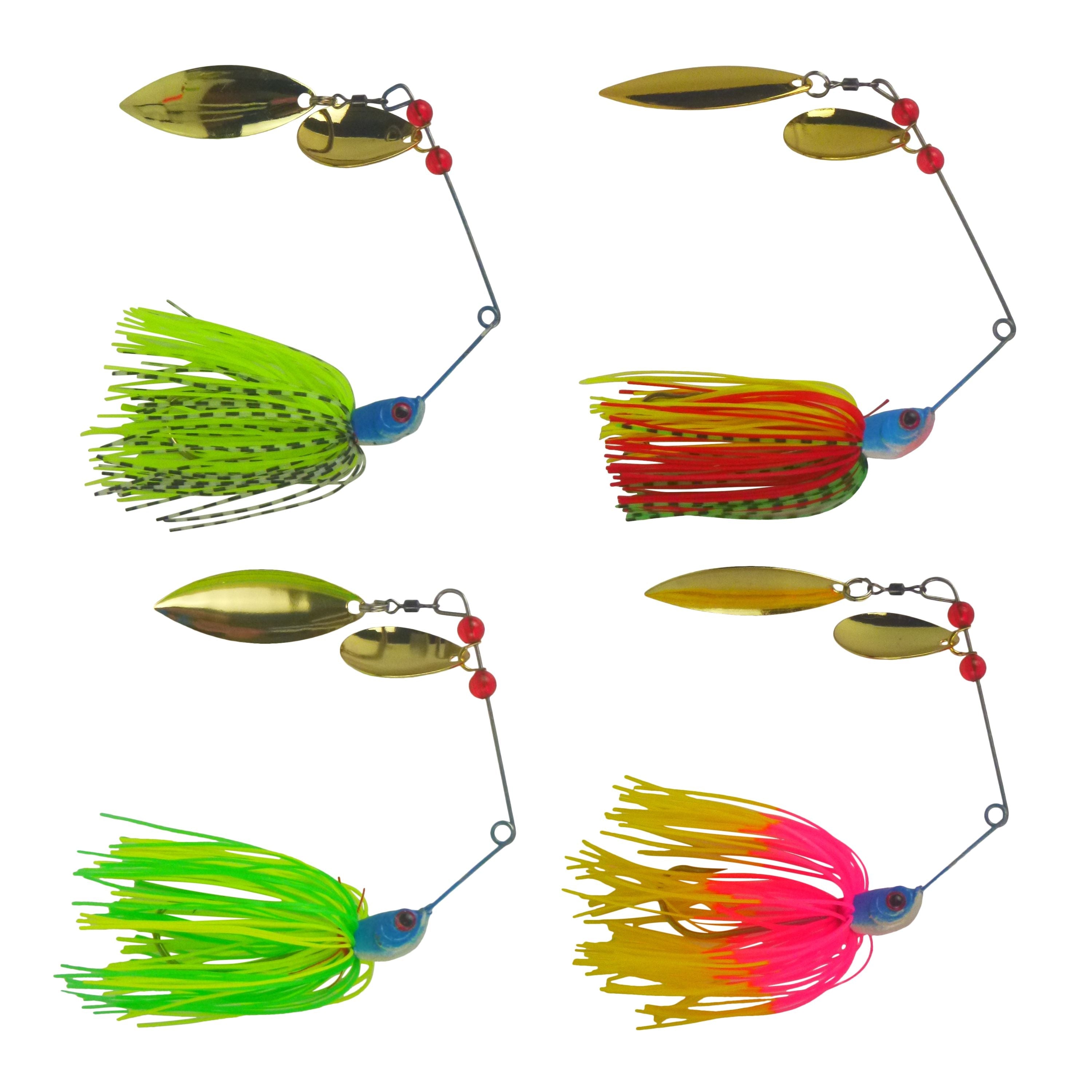 Dekoi 18gm LS20 Closed Eye Spinnerbait, Pink Yellow, Qty 2-1