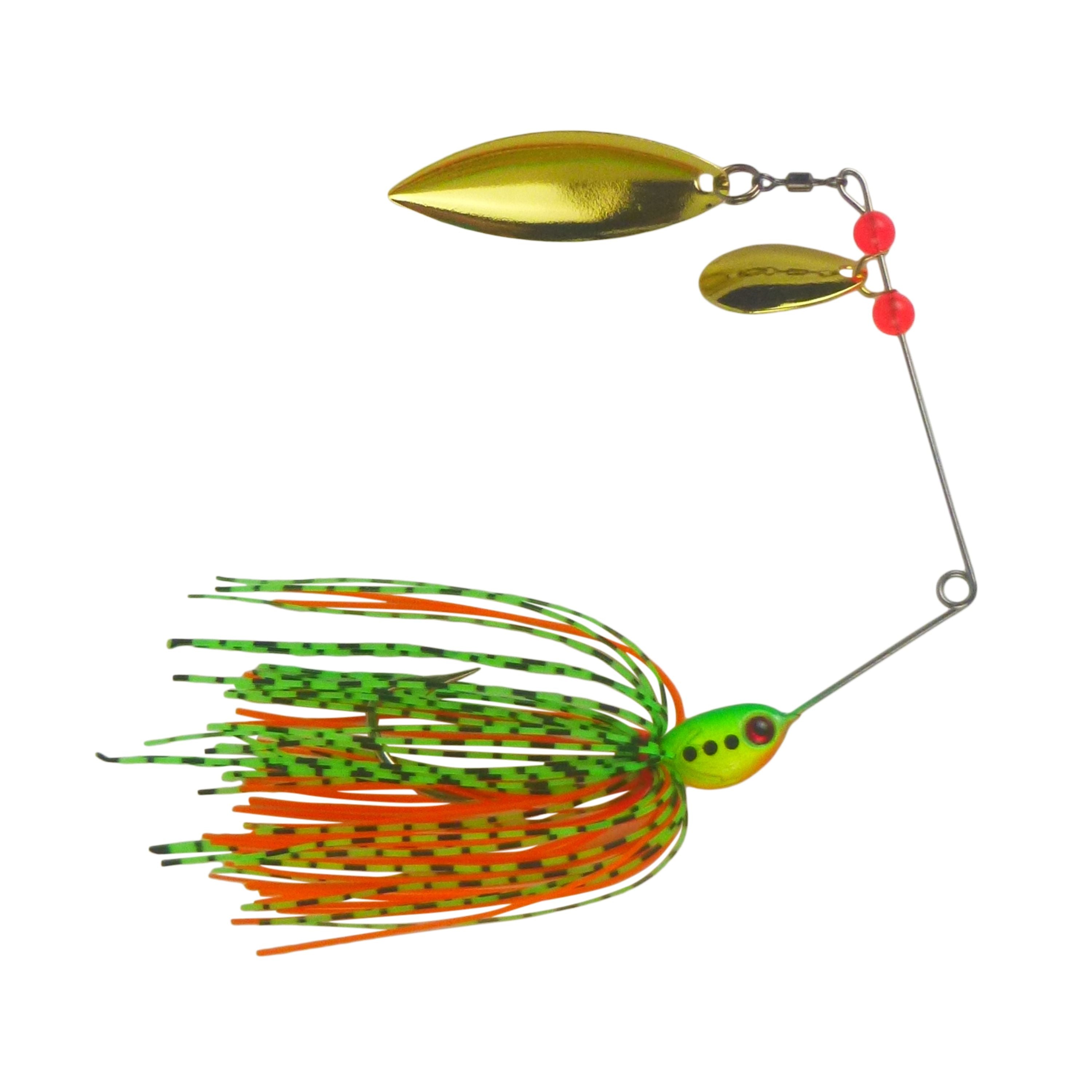 Dekoi 17gm LS21 Closed Eye Spinnerbait, Fluro Flare, Qty 2-0