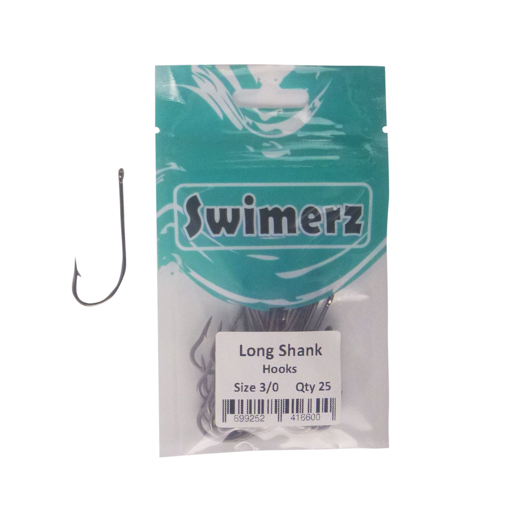 Swimerz 3/0 Long Shank Worm Hook 25 Pack-1