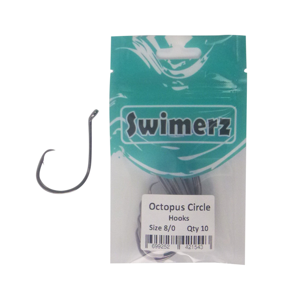 Swimerz 8/0 Octopus Circle Hooks, 10 pack-1