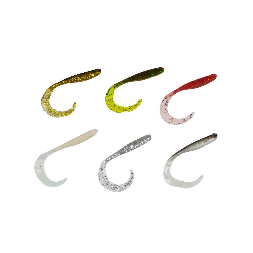 Swimerz 75 mm VTail Soft Plastic Lure, Mullet, 8 pack-1