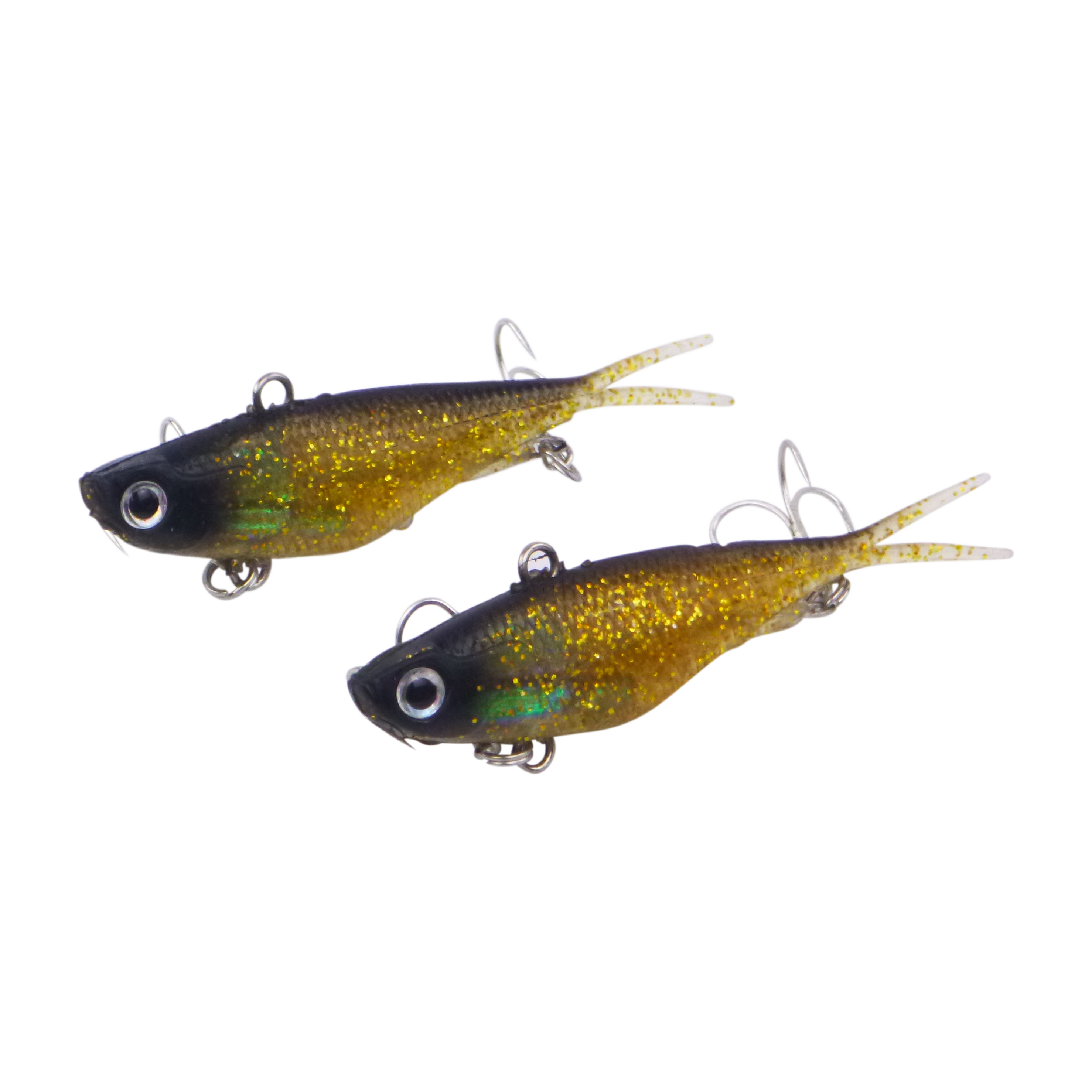 Swimerz 95mm Soft Vibe, Gold Glitter, 2 pack-0