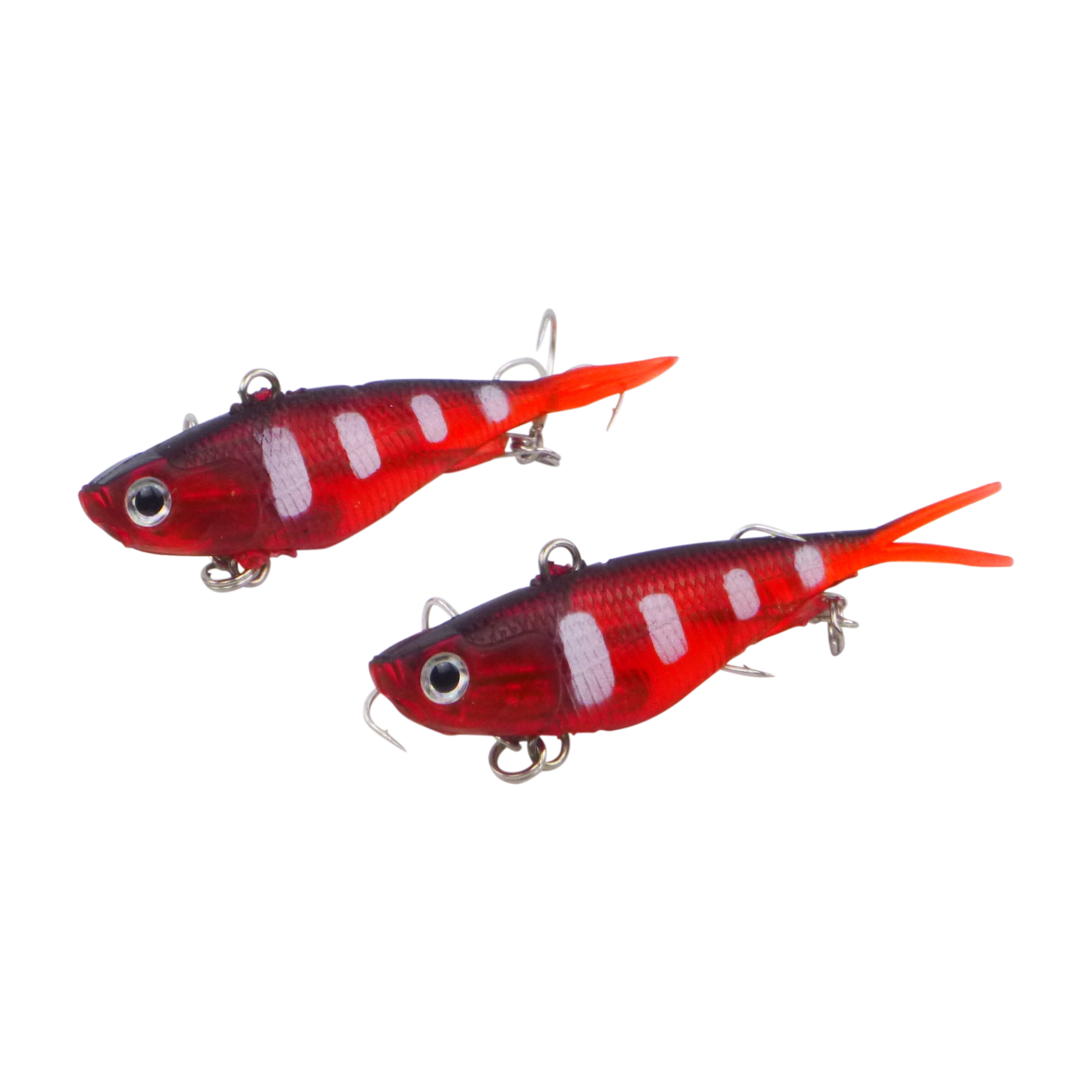 Swimerz 95mm Soft Vibe, Opaque Red, 2 pack-0