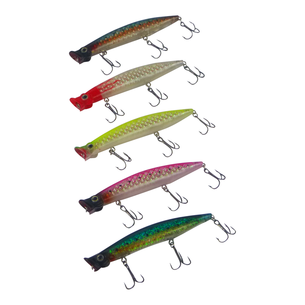 Toppu Mizzu Cupface Popper, 110mm, Blue Hex-1