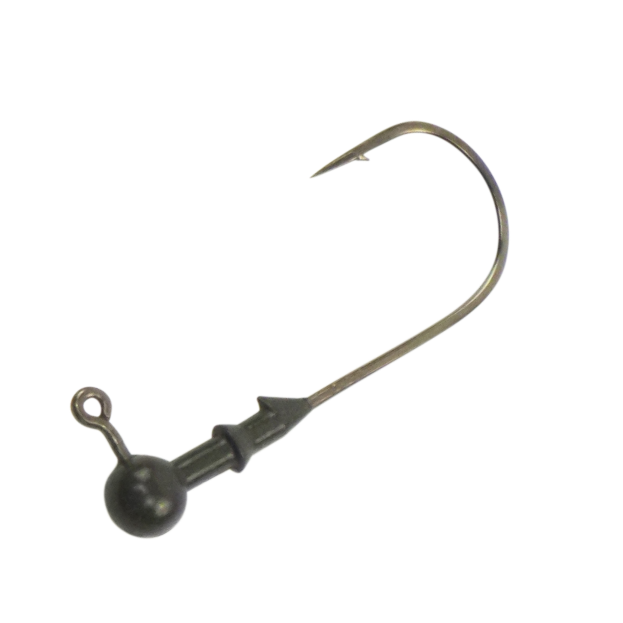 Vike 1/8 oz Round Jig Head with a Size 2/0 Hook Tungsten, 3 pack-0