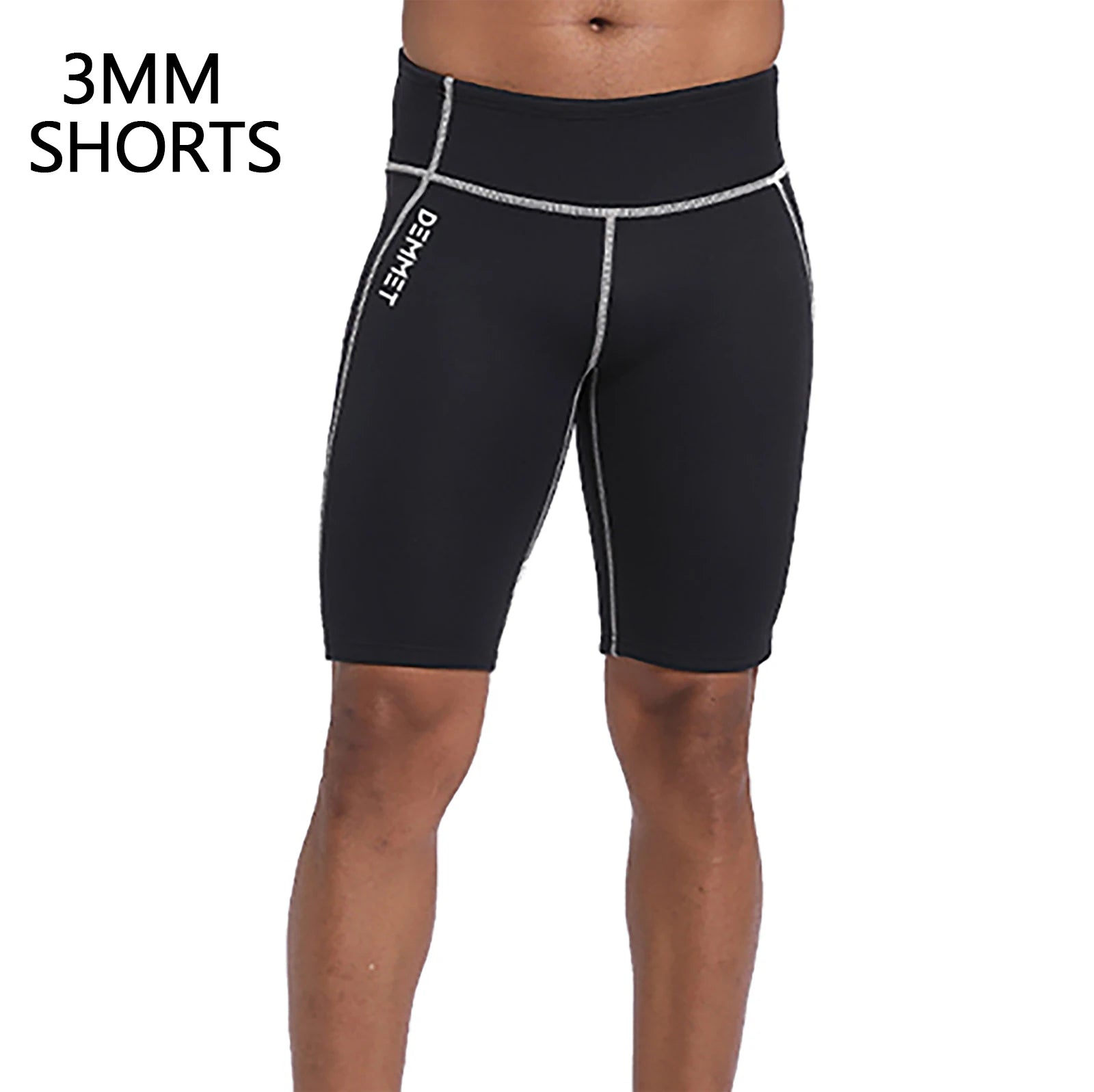 DEMMET 3MM Short Wetsuit Men Neoprene Diving Suit Split Sleeve