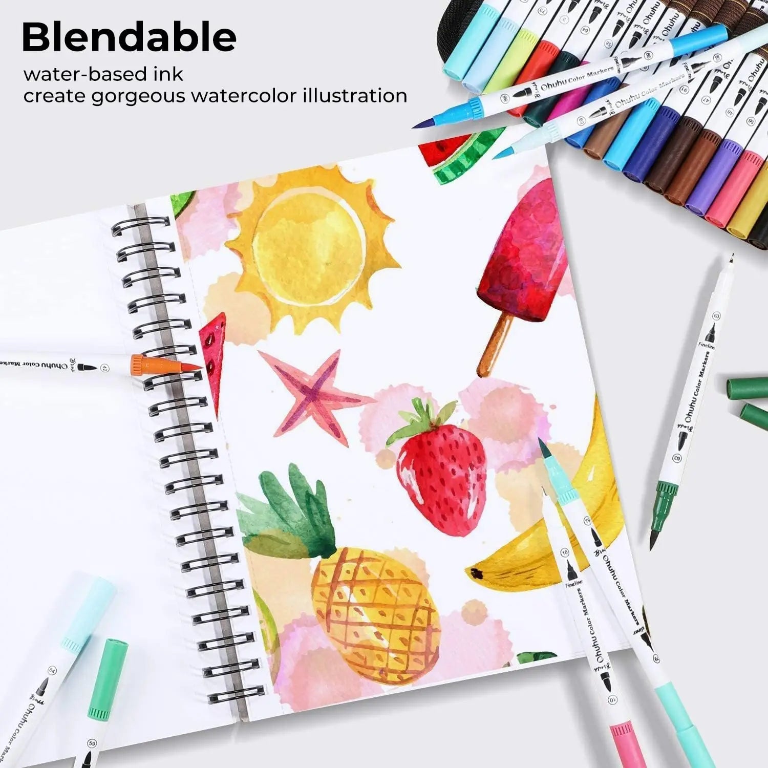 Ohuhu Art Markers Dual Tips.