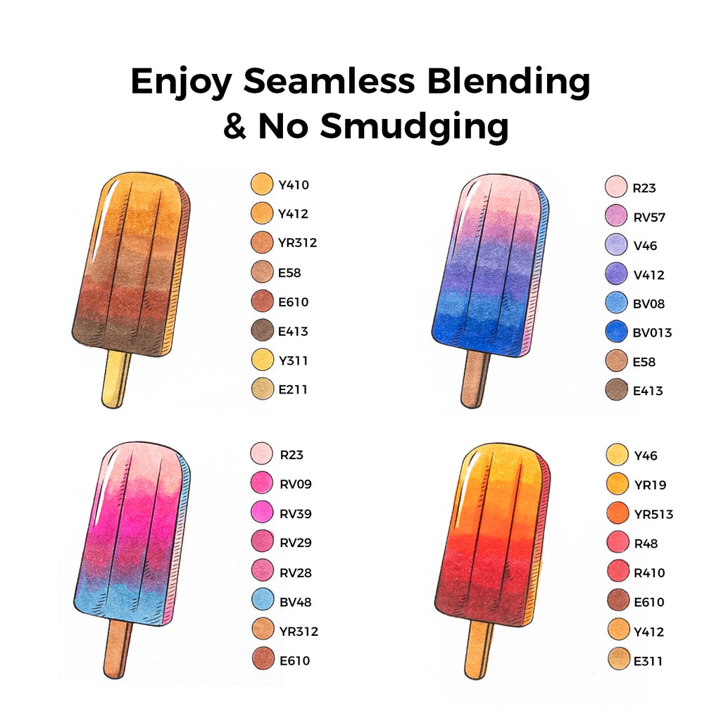 Ohuhu Honolulu Marker Pen Set Color Markers Alcohol Art Markers