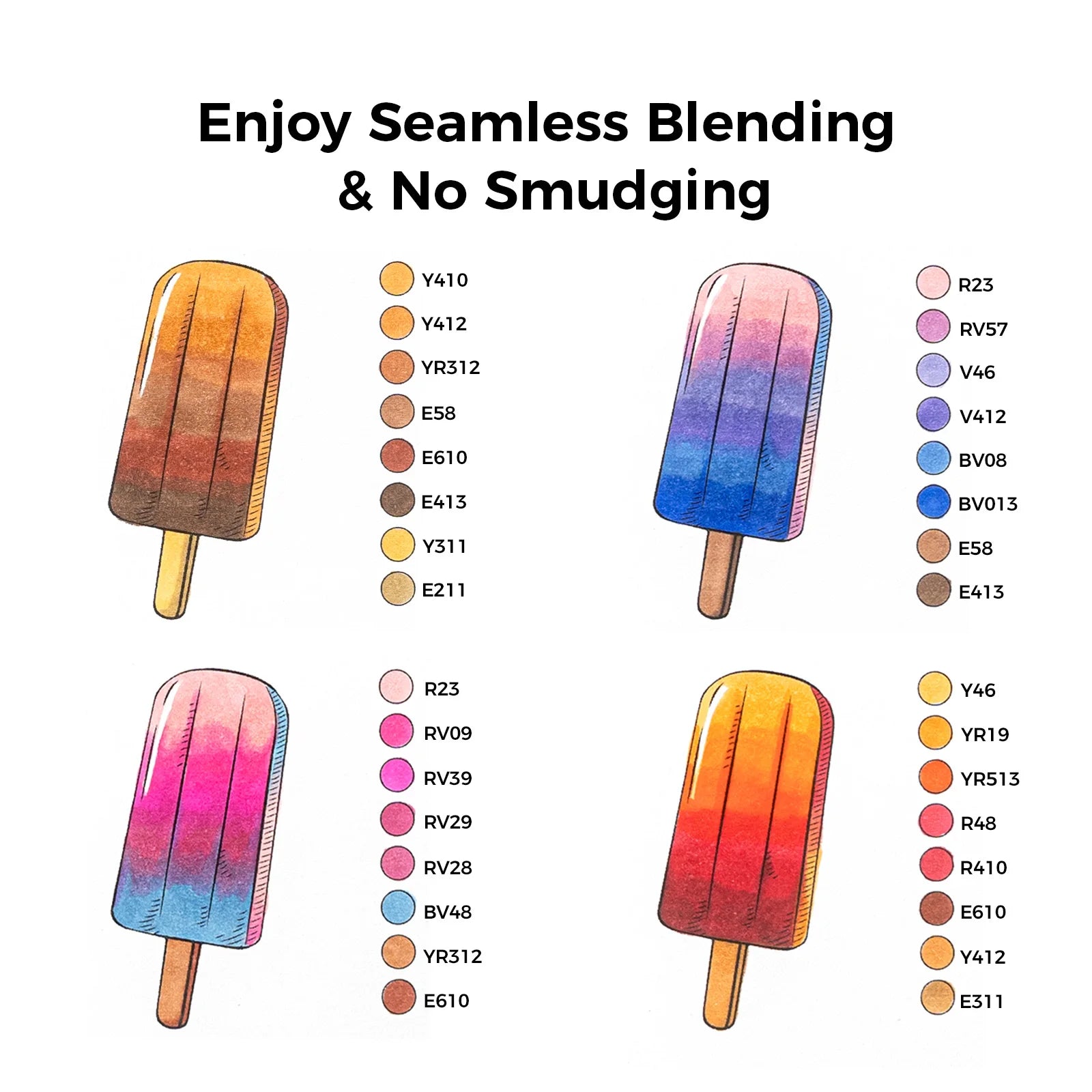 Ohuhu Honolulu Marker Pen Set Color Markers Alcohol Art Markers