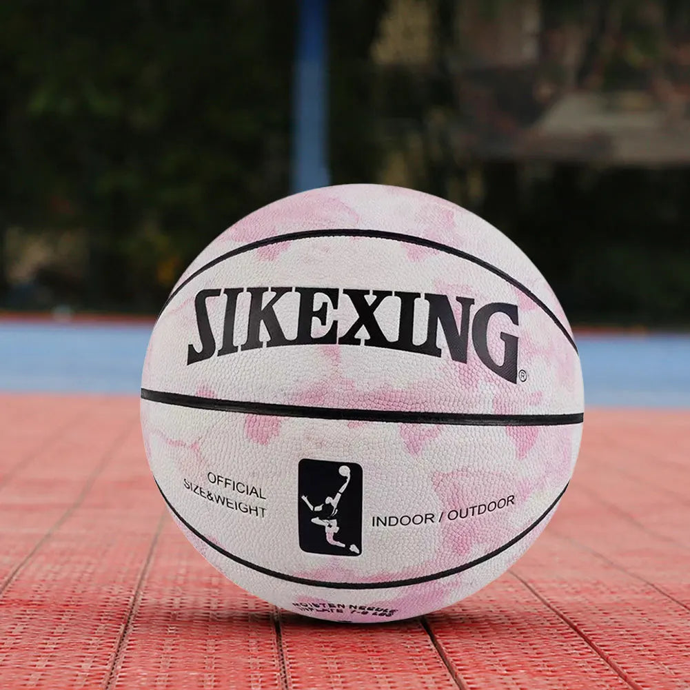 Silent Basketball Size 7 Dribbling Indoor Grooved Airless
