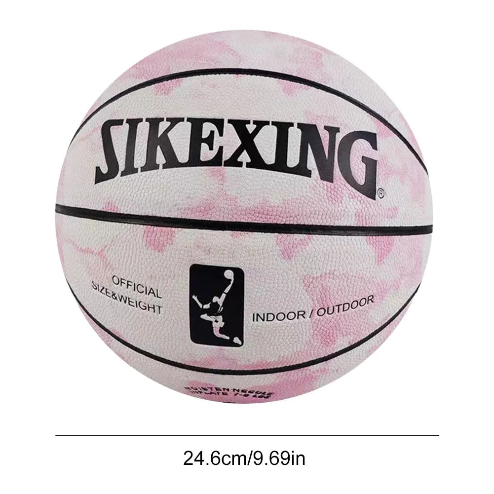 Silent Basketball Size 7 Dribbling Indoor Grooved Airless