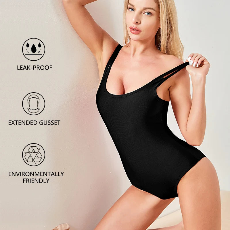 Menstrual Swimsuit Woman One Piece Period Swimwear