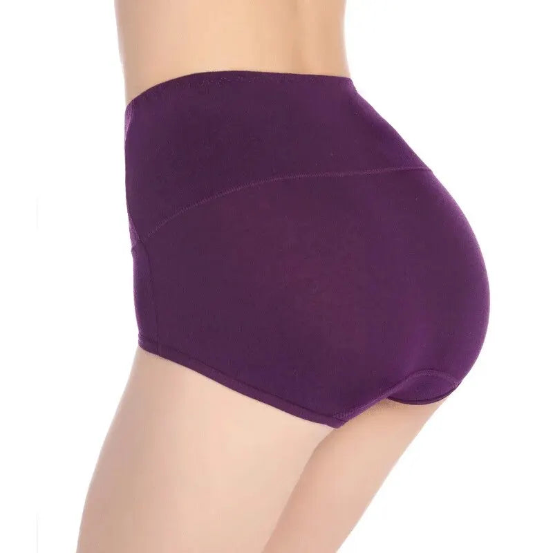 3Pcs/Lot Plus Size Underwear Women High Waist Women's Cotton Brief