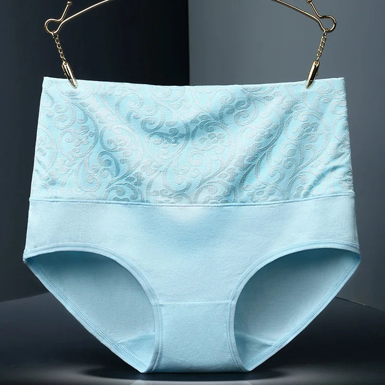3Pcs/Lot Plus Size Underwear Women High Waist Women's Cotton Brief