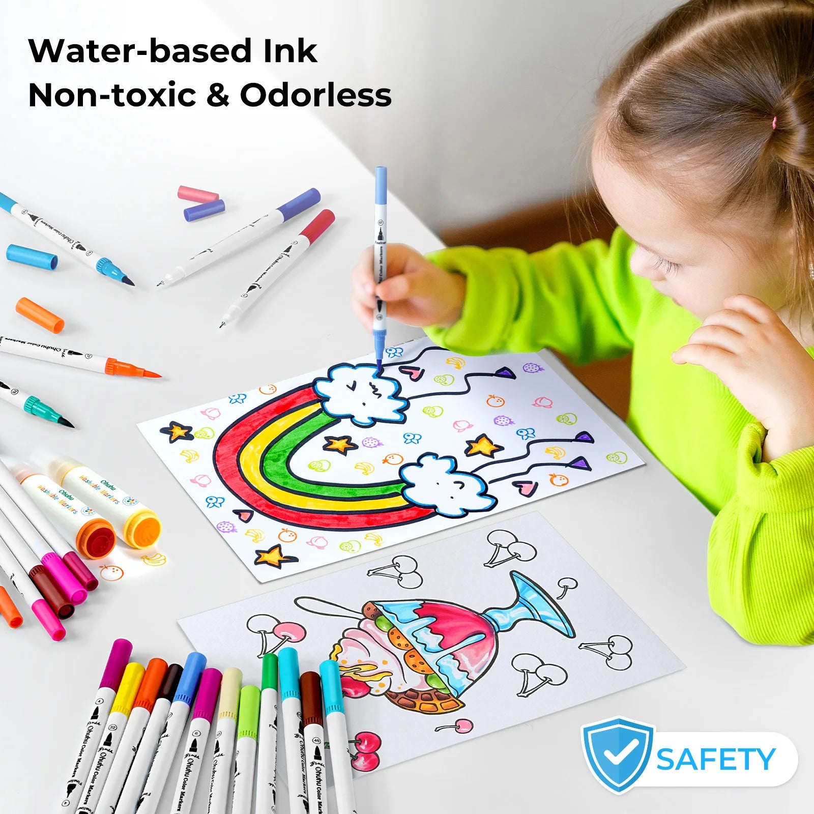 Ohuhu Art Markers Dual Tips.