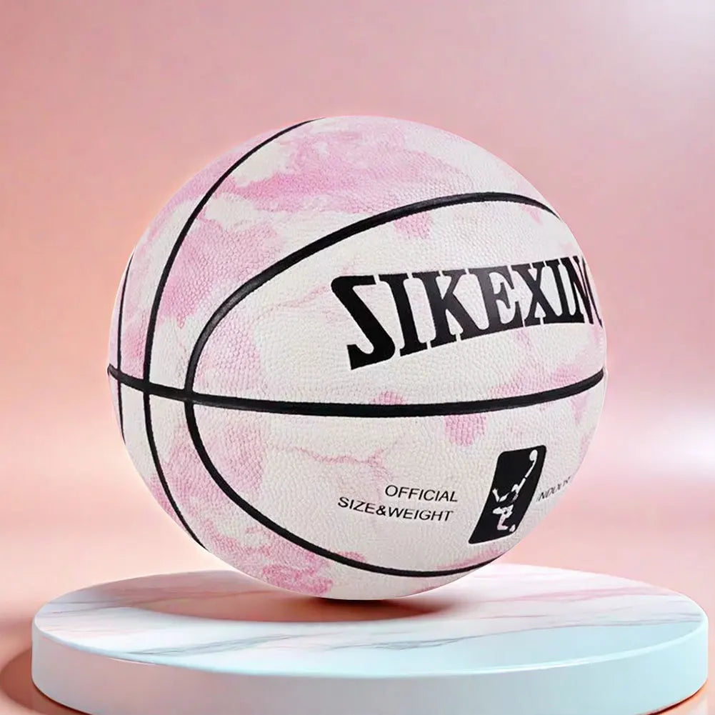 Silent Basketball Size 7 Dribbling Indoor Grooved Airless