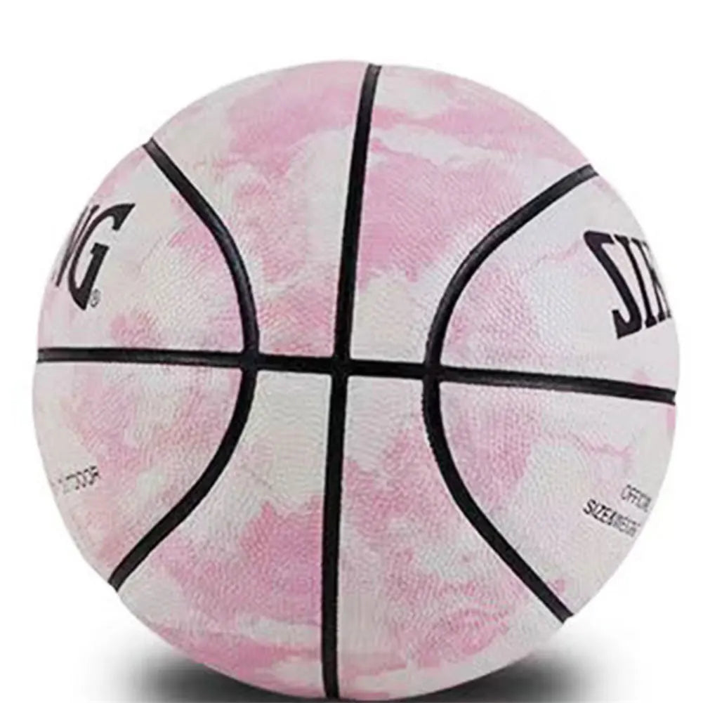 Silent Basketball Size 7 Dribbling Indoor Grooved Airless