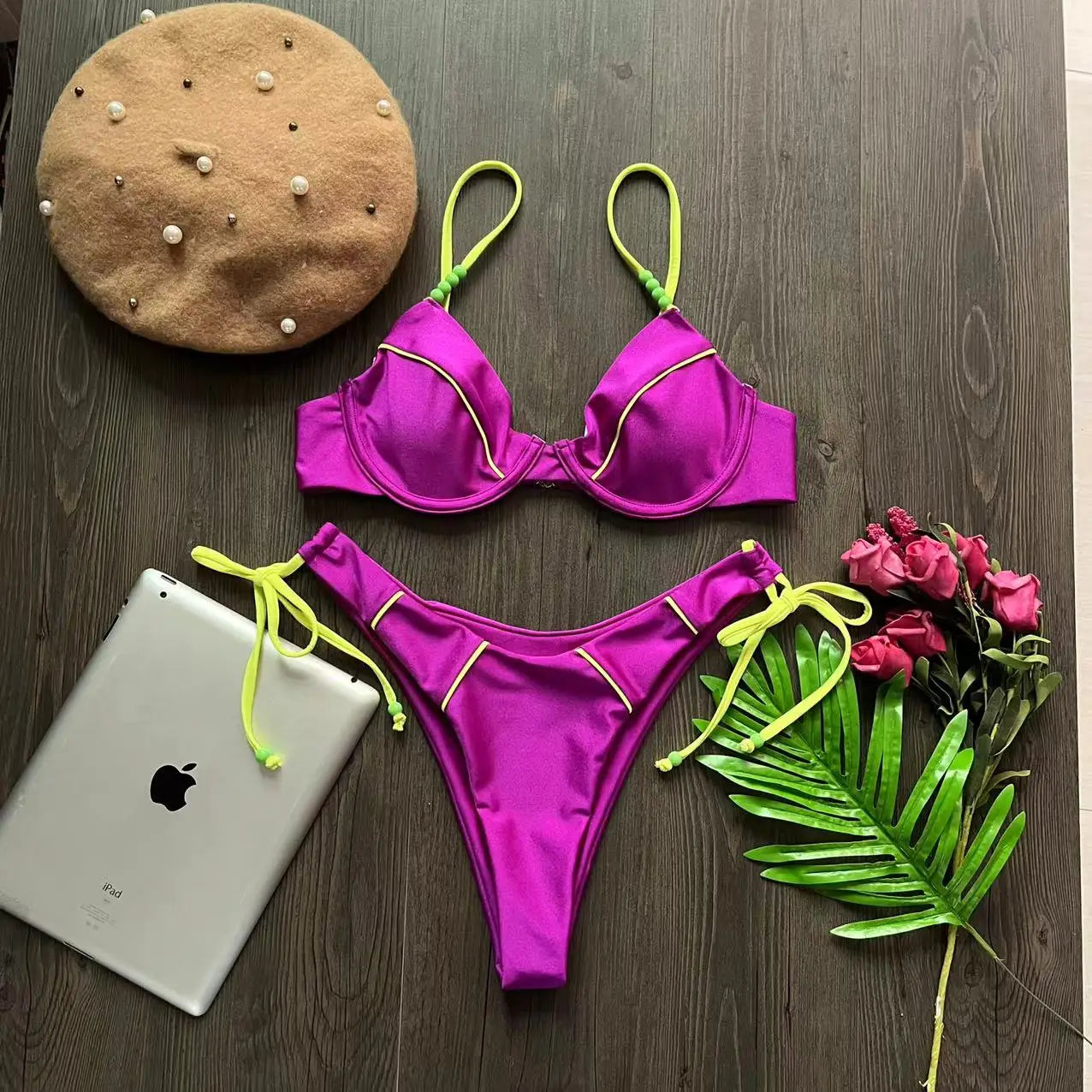 New Sexy Push up Bikini Set Swimsuit Women's low-waist Swimwear For Female Two Piece Beachwear 2023 Bathing Suit