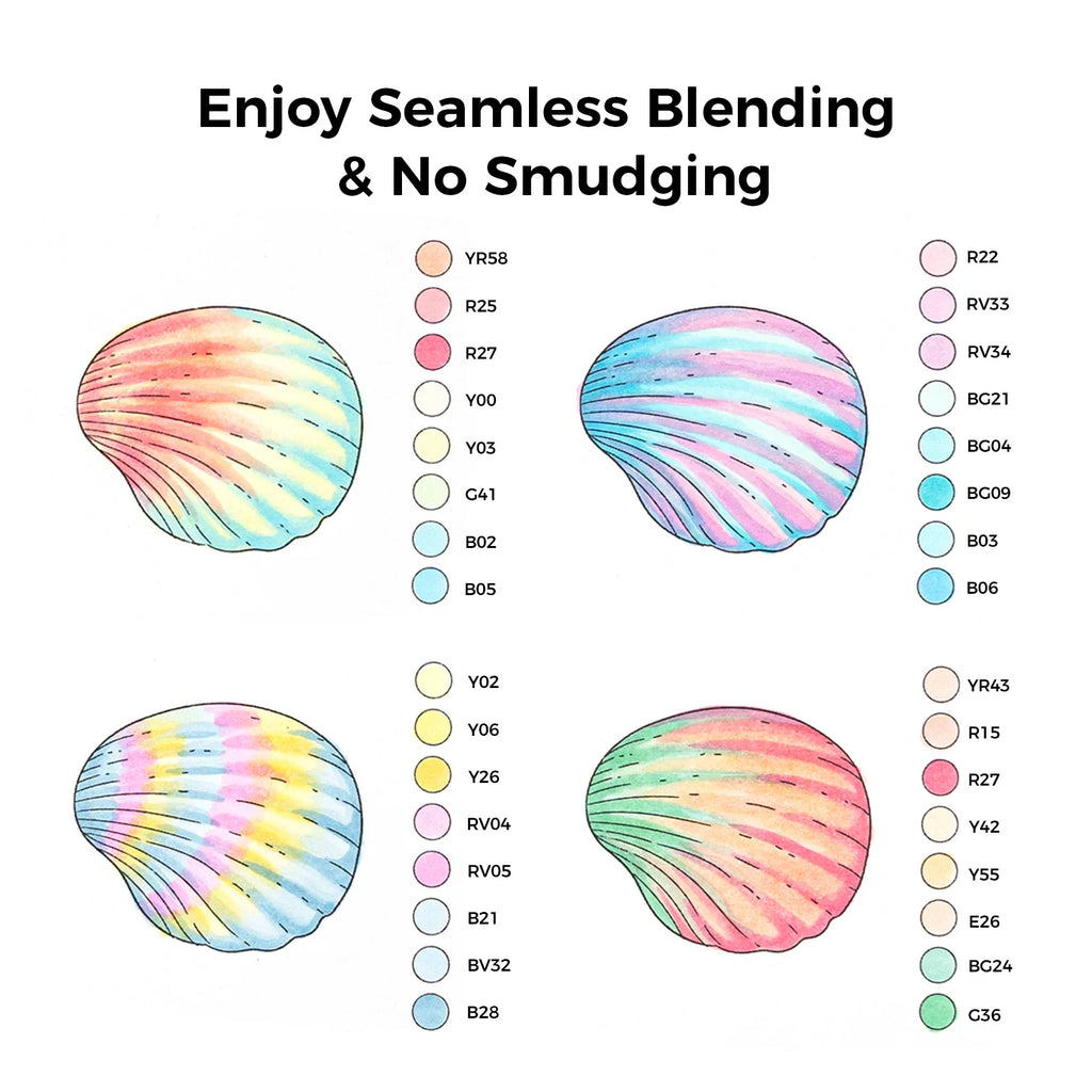 Ohuhu Honolulu Marker Pen Set Color Markers Alcohol Art Markers