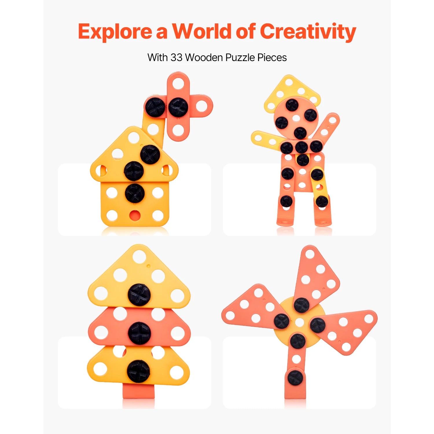 SucceBuy 181 pcs Kids Tool Bench Realistic Transformable Tool Set with Toddler Bench Pretend Play Learning Gift for Children Toy