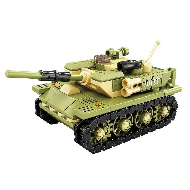 99A Main Battle Tank M1A2 War Military City Vehicle Car Building (overseas product)