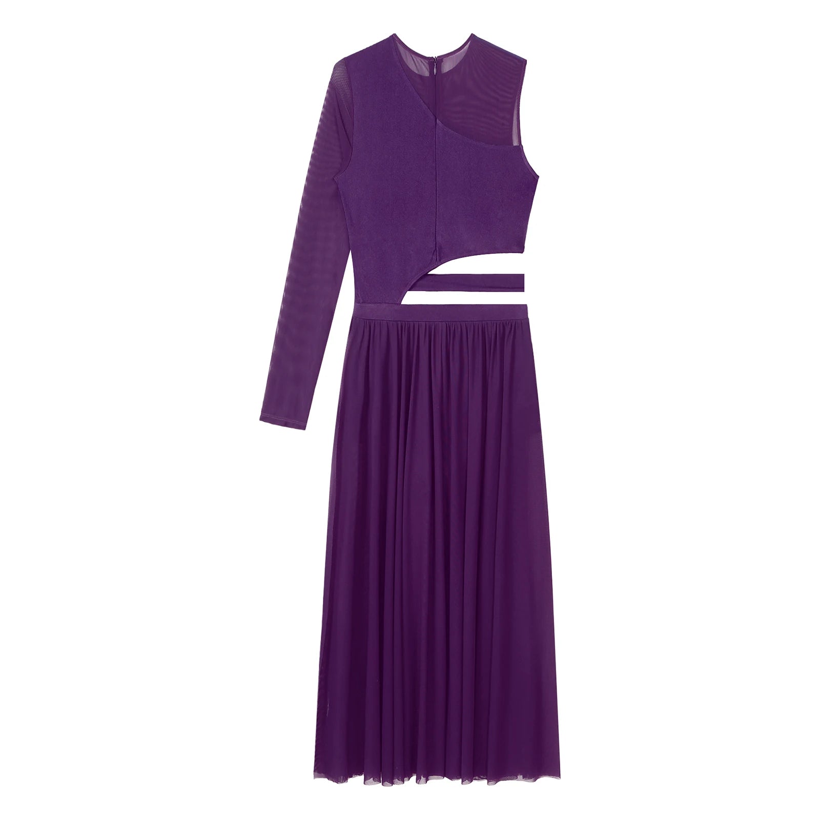 Women One Shoulder Long Sleeve Ballet Dance