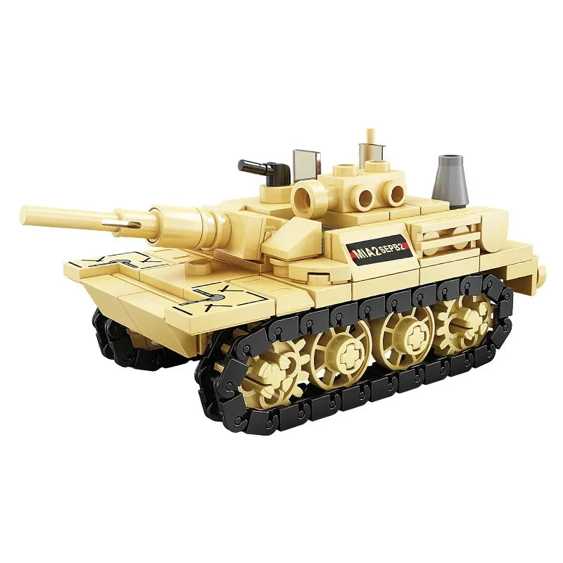 99A Main Battle Tank M1A2 War Military City Vehicle Car Building (overseas product)